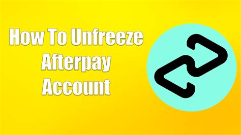 It indicates, "Click to perform a search". . How to unfreeze afterpay account